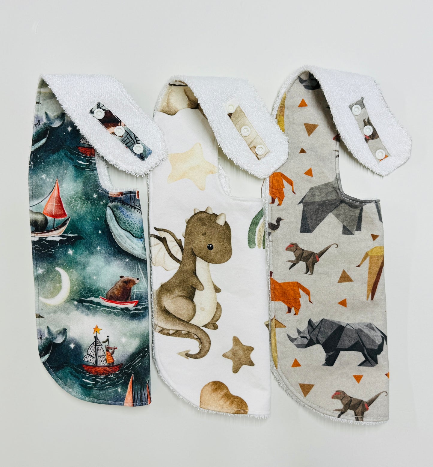 Moby and Bear Organic Cotton Feeding Bib