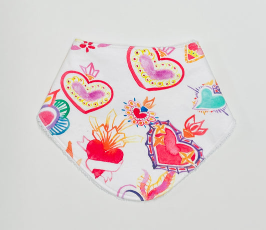 Heart Me Luv Organic Cotton Slouch Bib