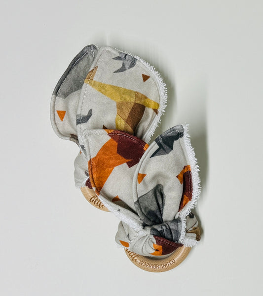 Origami Safari Organic Cotton Fabric Teether