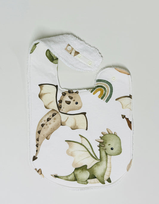 Dragons Magic  Organic Cotton Feeding Bib