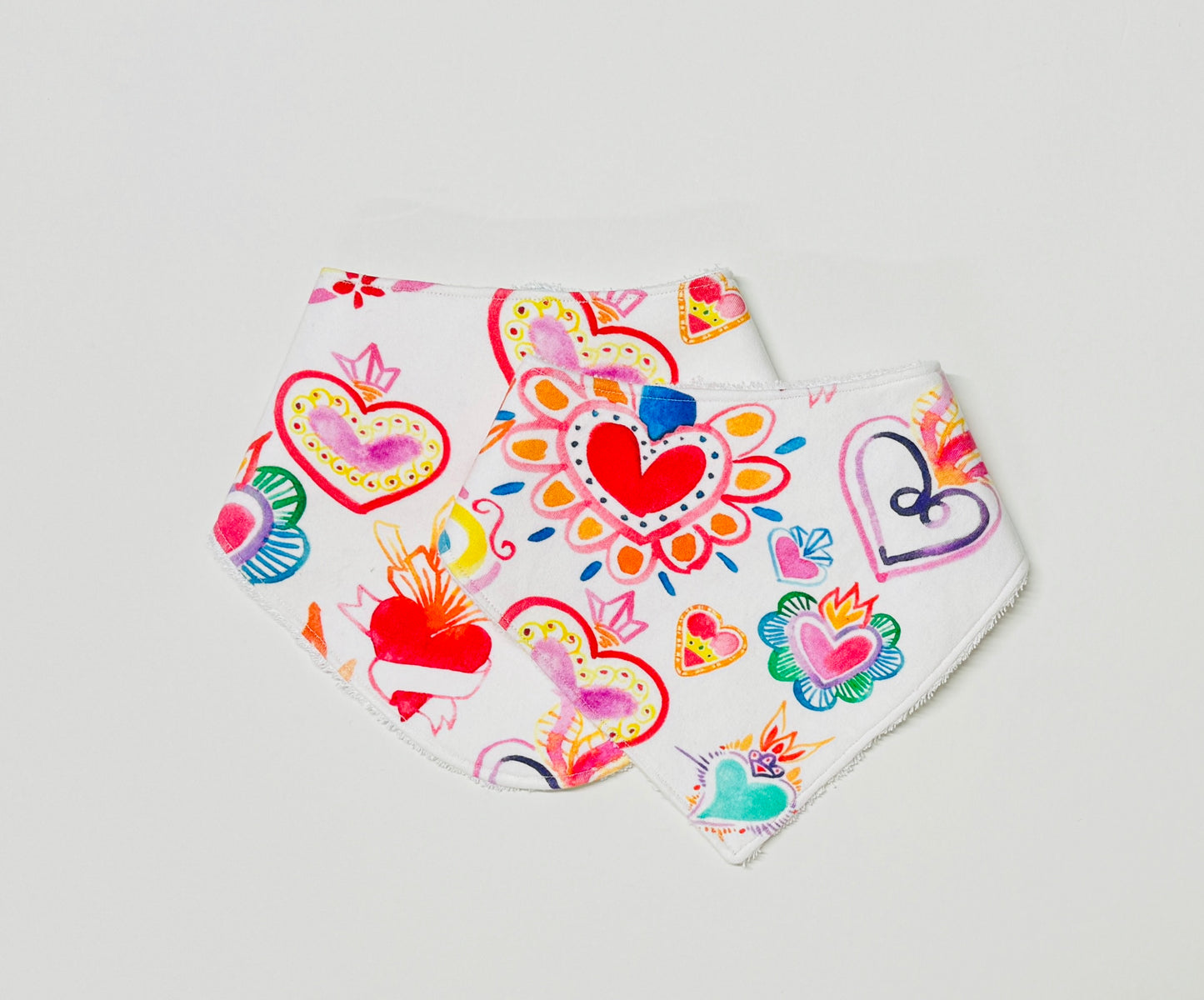 Heart Me Luv Organic Cotton Bandana Bib
