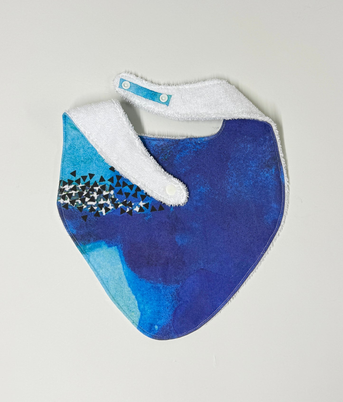 Ocean Blue Organic Cotton XL Slouch Bib
