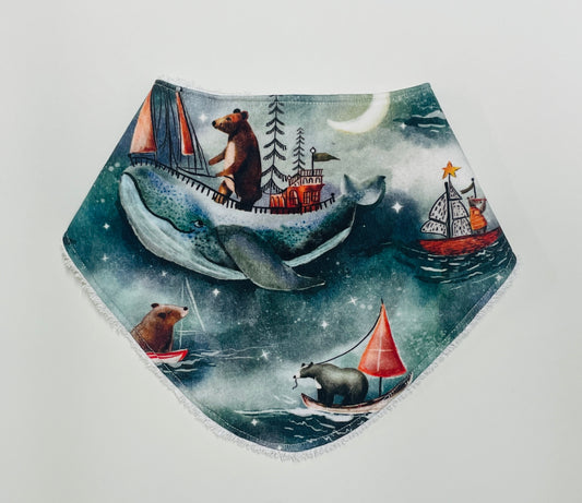 Moby and Bear Organic Cotton Slouch Bib