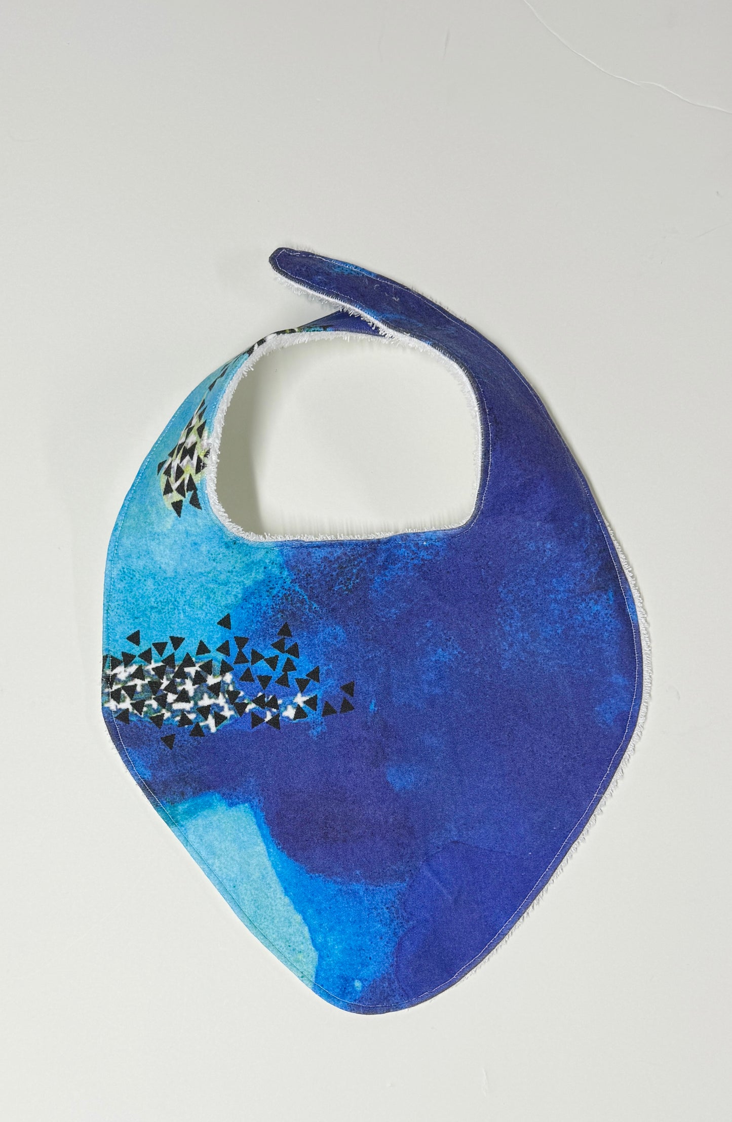 Ocean Blue Organic Cotton XL Slouch Bib