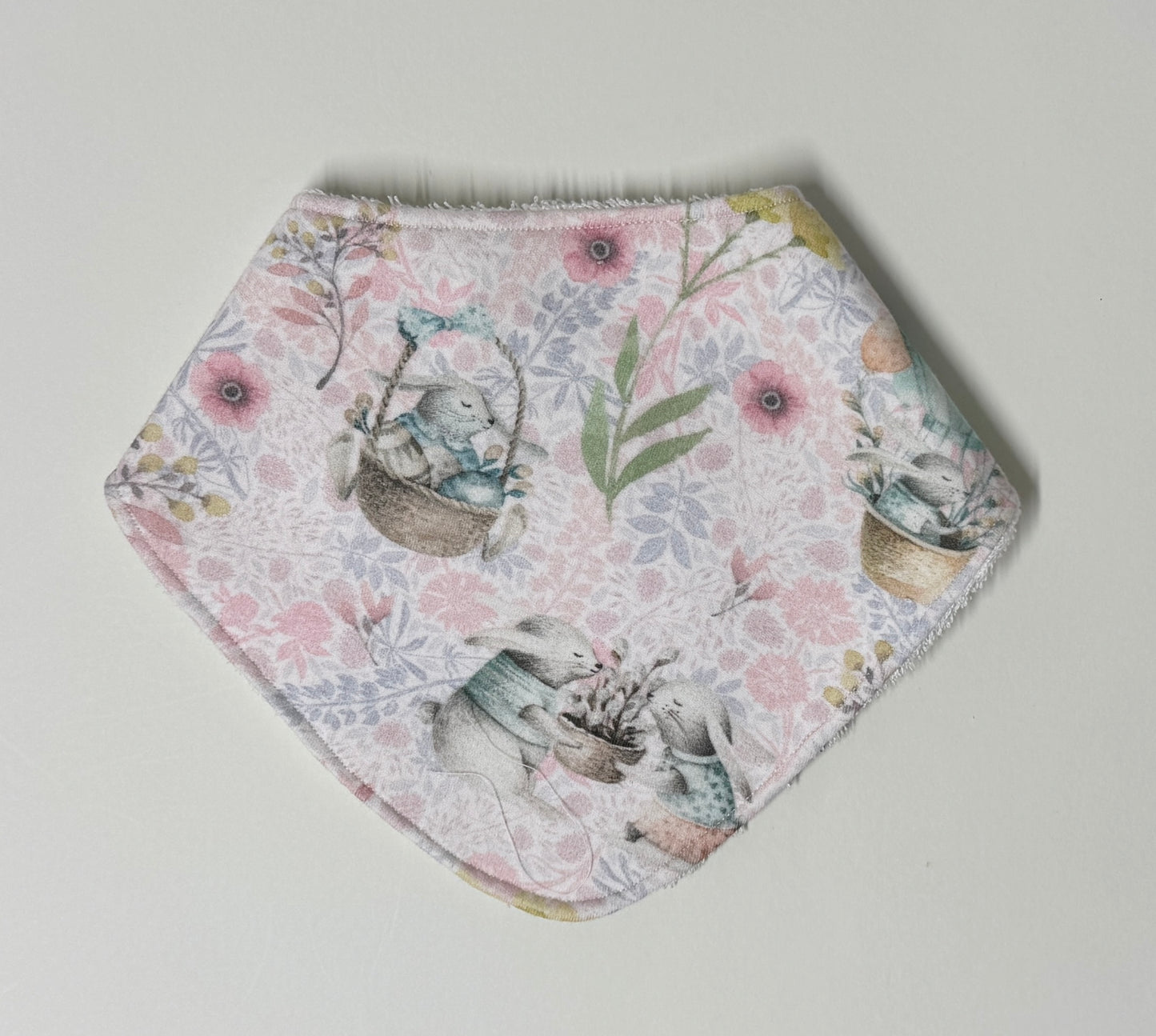 Blush Bunny Organic Cotton Slouch Bib