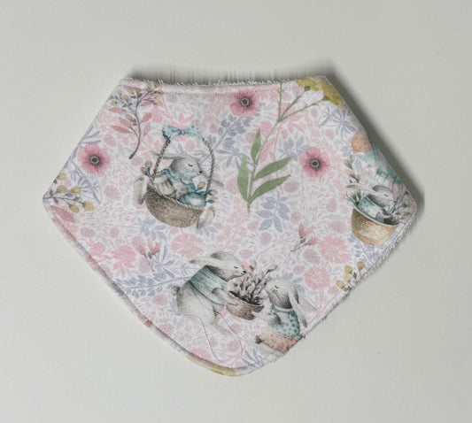 Blush Bunny Organic Cotton Slouch Bib