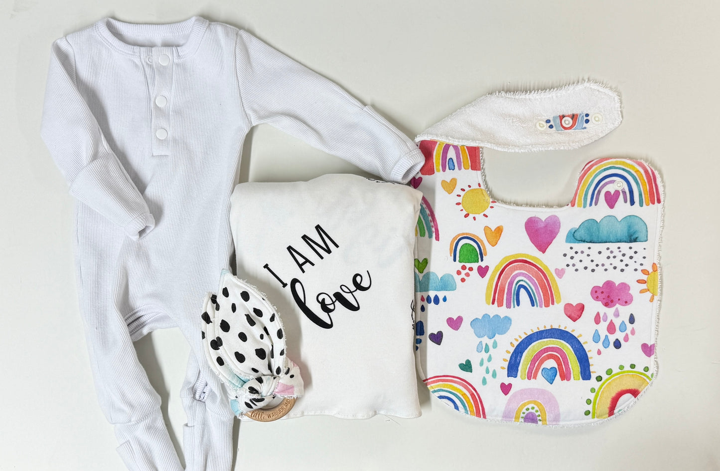 Rainbows of Hope Organic Cotton Feeding Bib