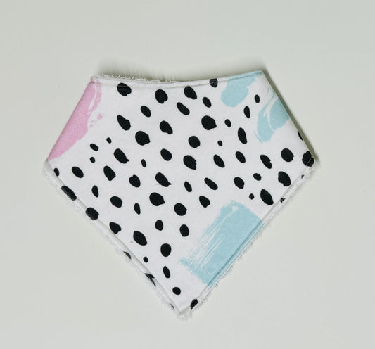 Colourful Strokes Organic Cotton Bandana Bib