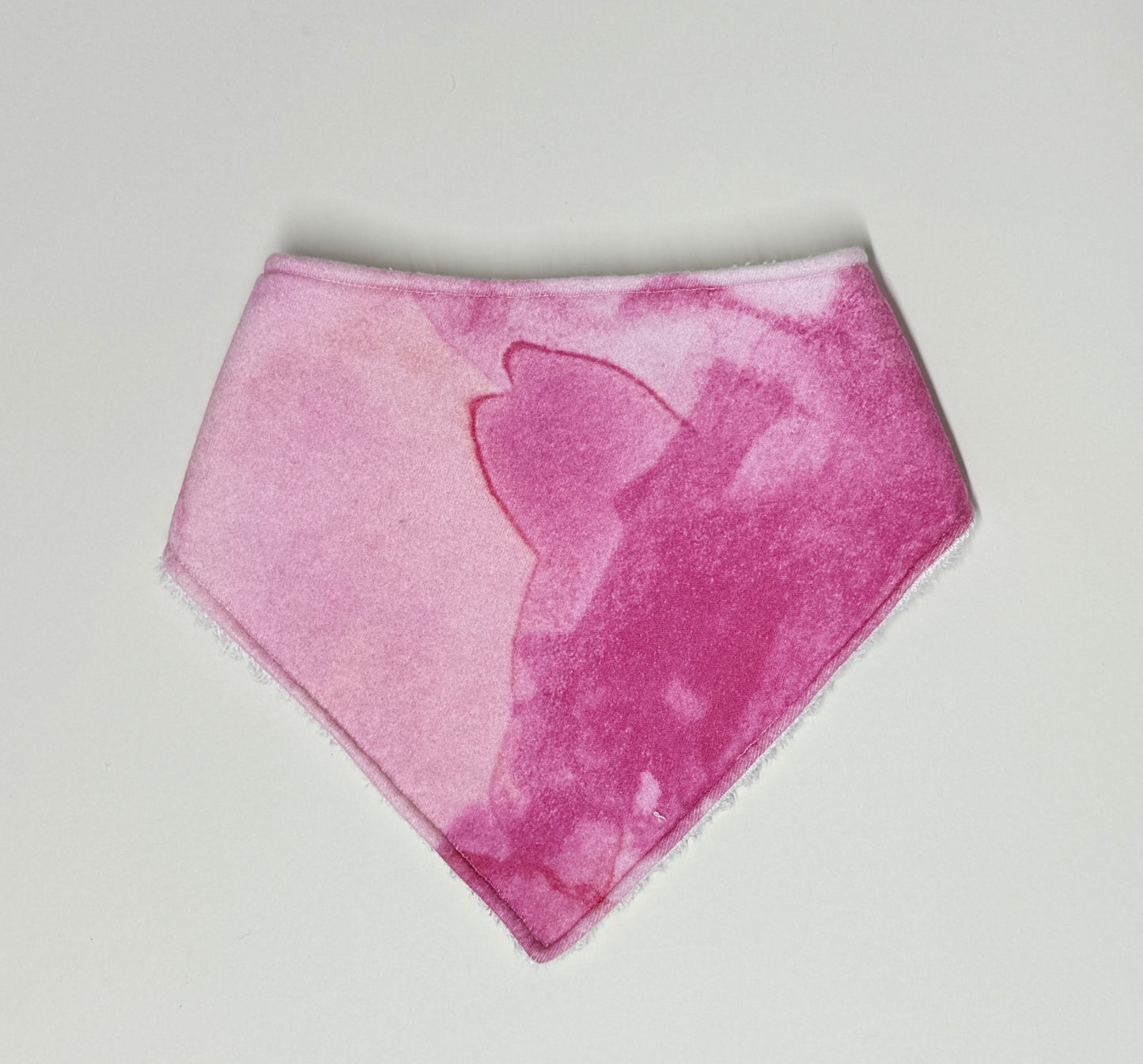 Ocean Pink Organic Cotton Bandana Bib