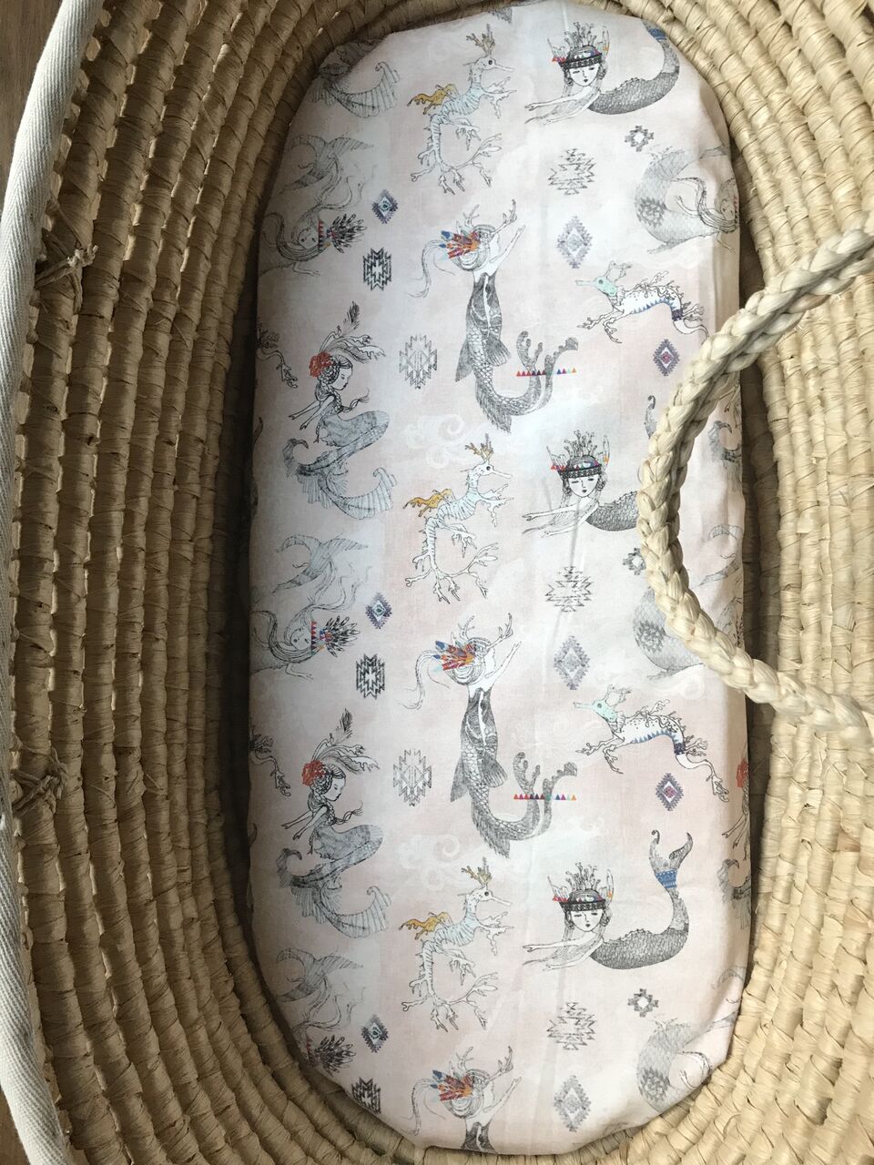 Mermaids and Dragons Organic Cotton Swaddle Blanket