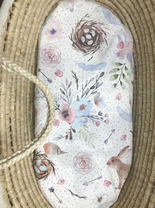 BUNNIES AND ROBINS Organic Cotton Swaddle Blanket