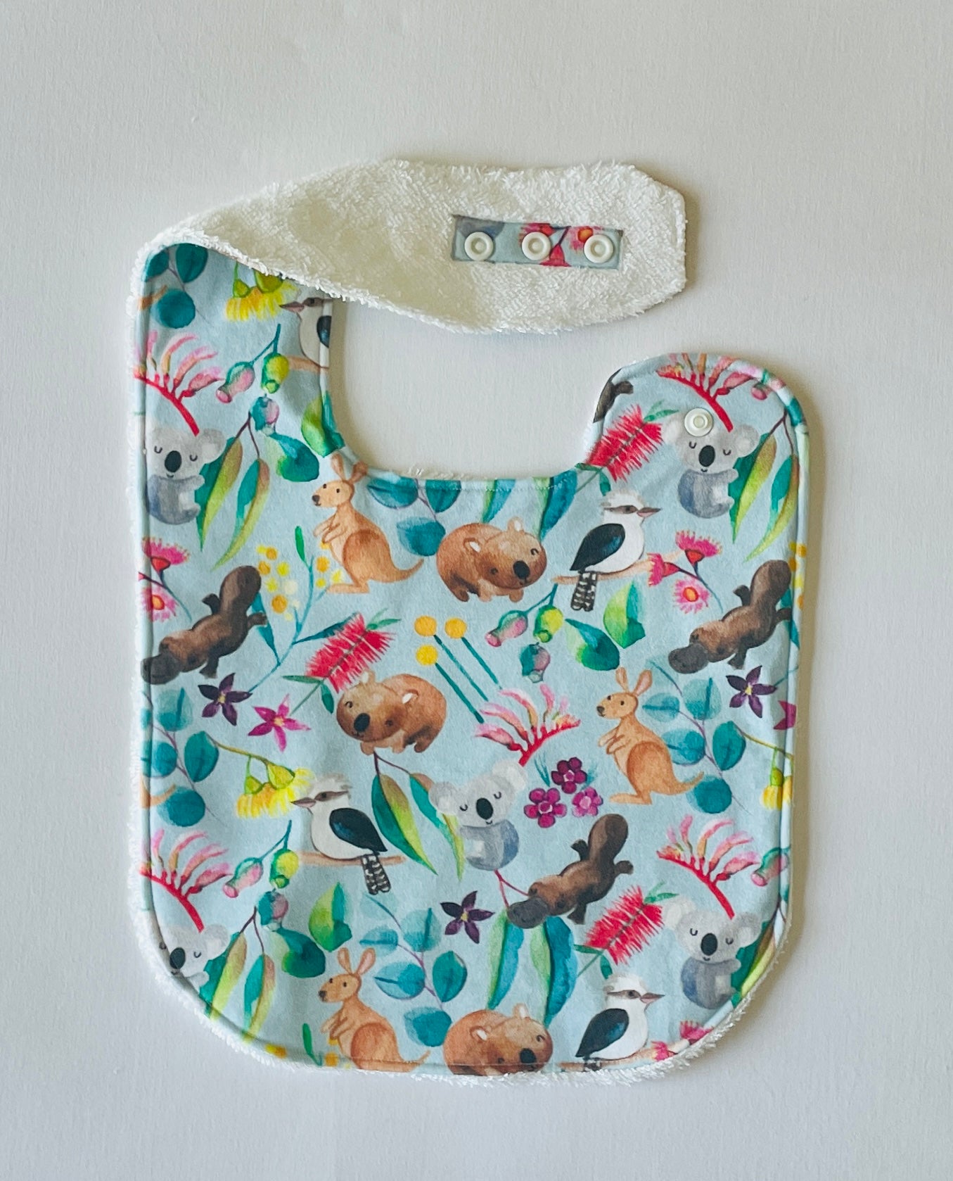 Australian Wildlife Organic Cotton Feeding Bib