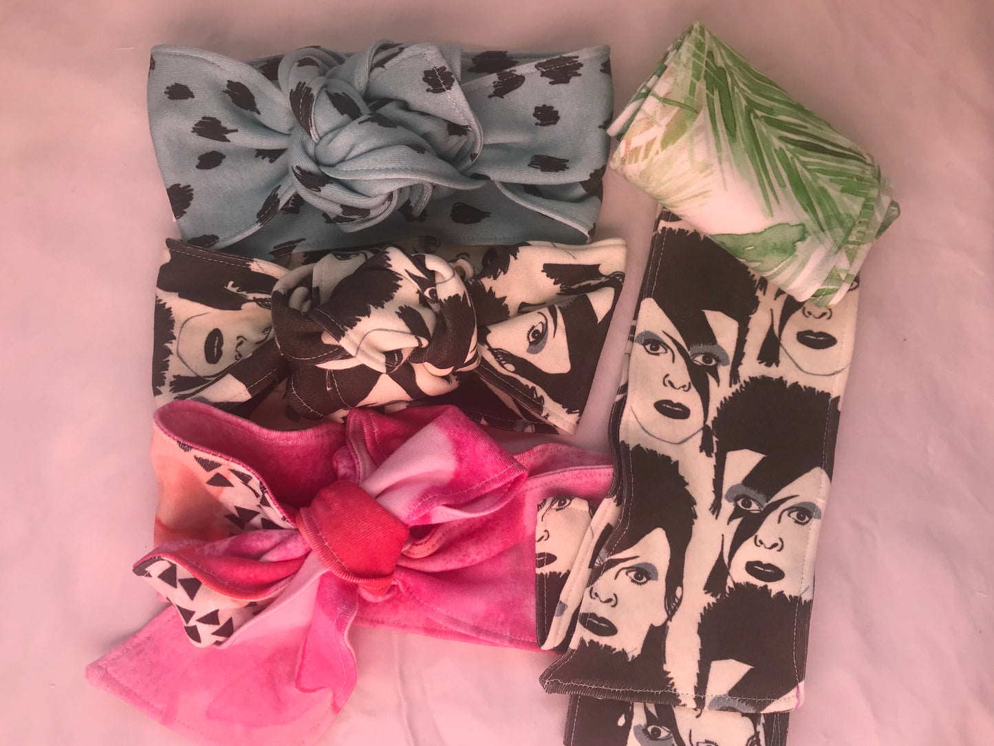 Bowie Rock Monochrome Organic Cotton Head Wrap