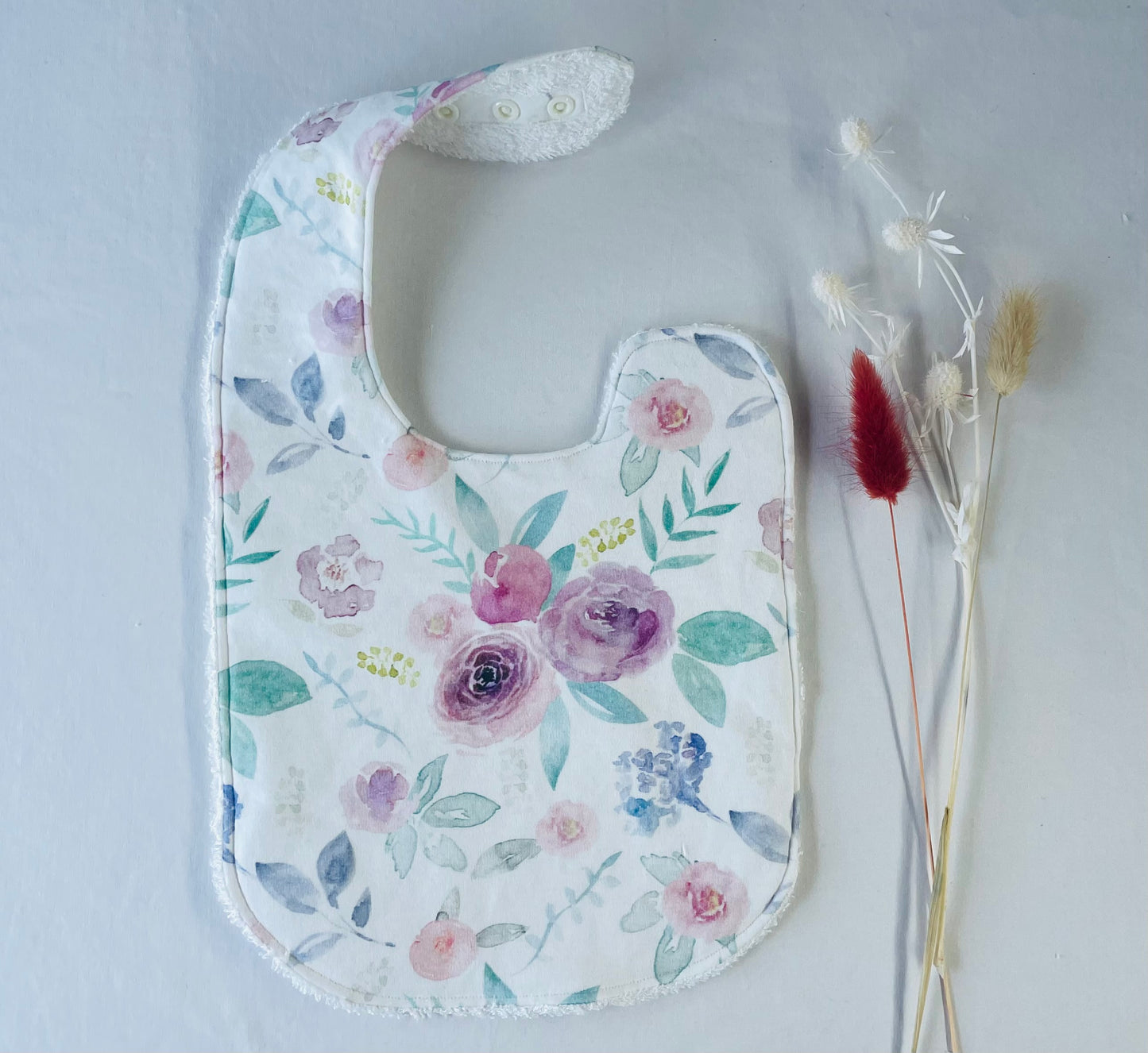 Lily Rose Organic Cotton Feeding Bib