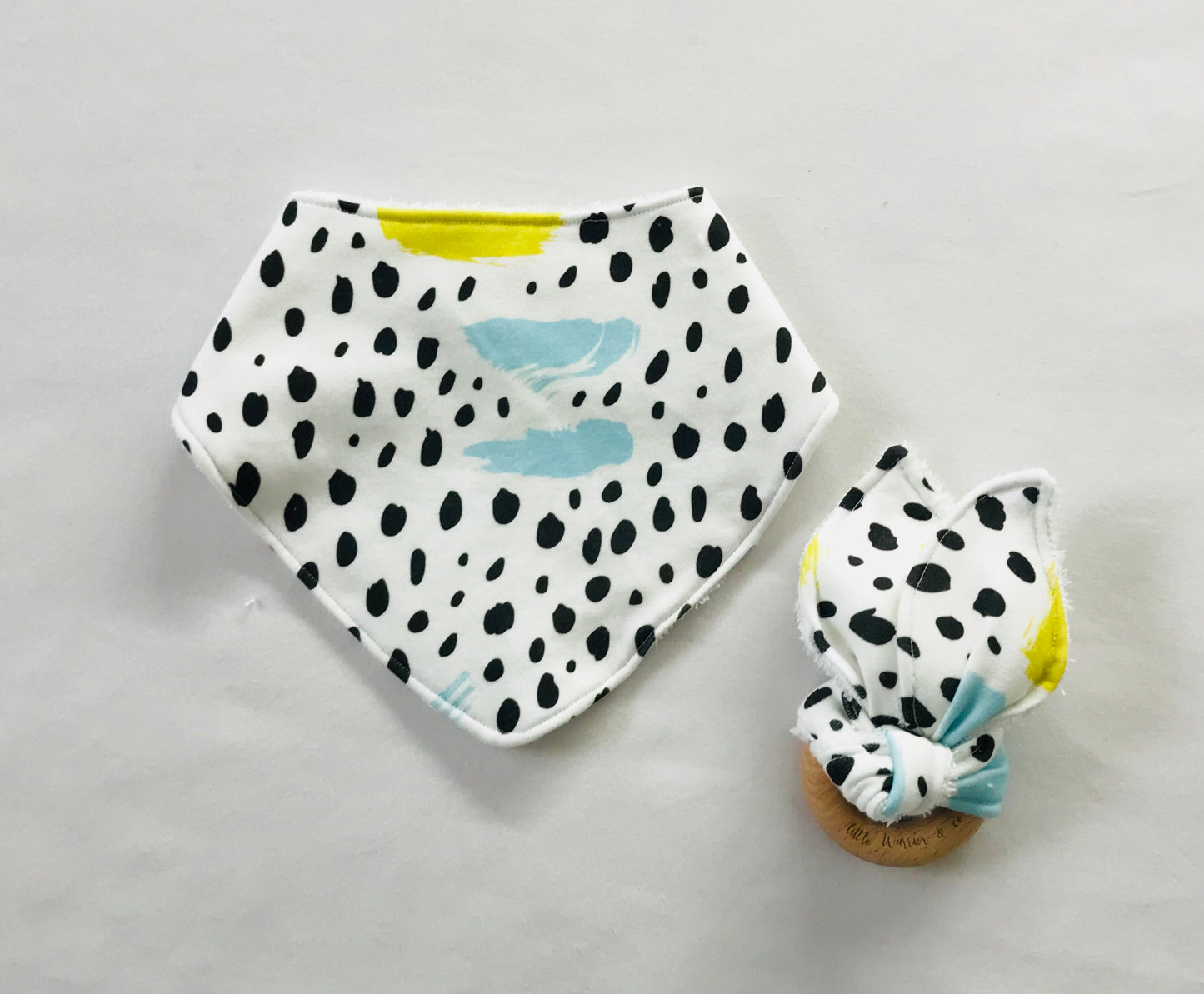 Colourful Strokes Organic Cotton Fabric Teether