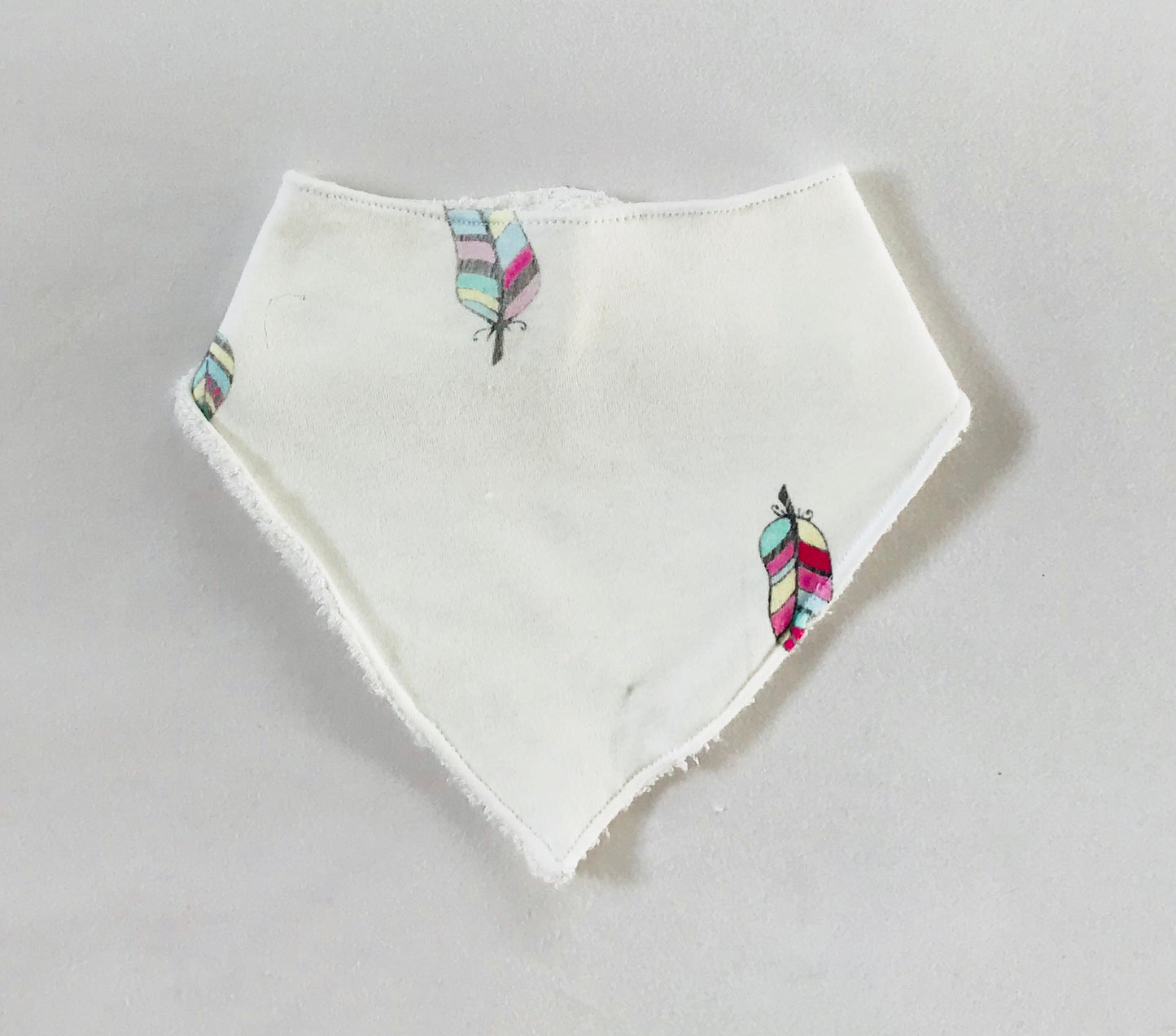 Feathers Organic Cotton Bandana Bib