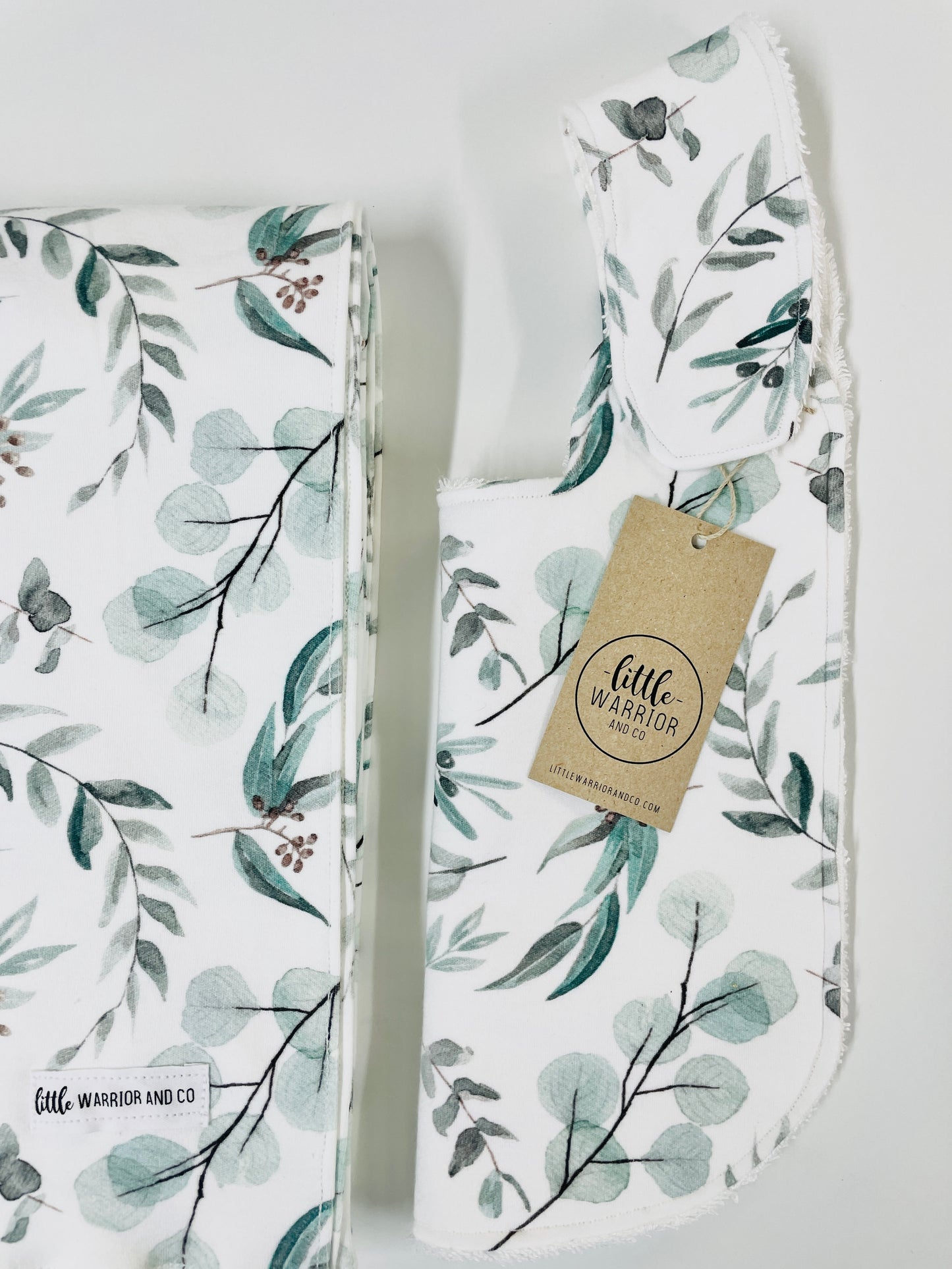 Eucalyptus Breeze Organic Cotton Swaddle Blanket