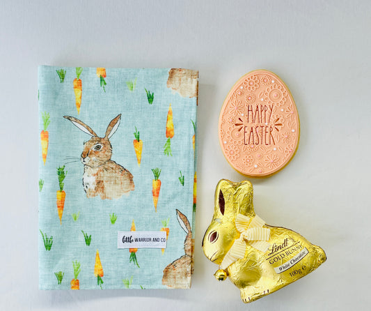 Cotton Tail Duck Egg Blue Linen Tea Towel