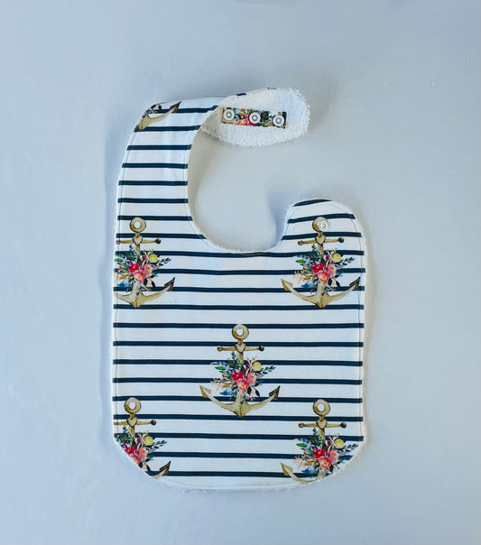 Boho Sailor Organic Cotton Feeding Bib