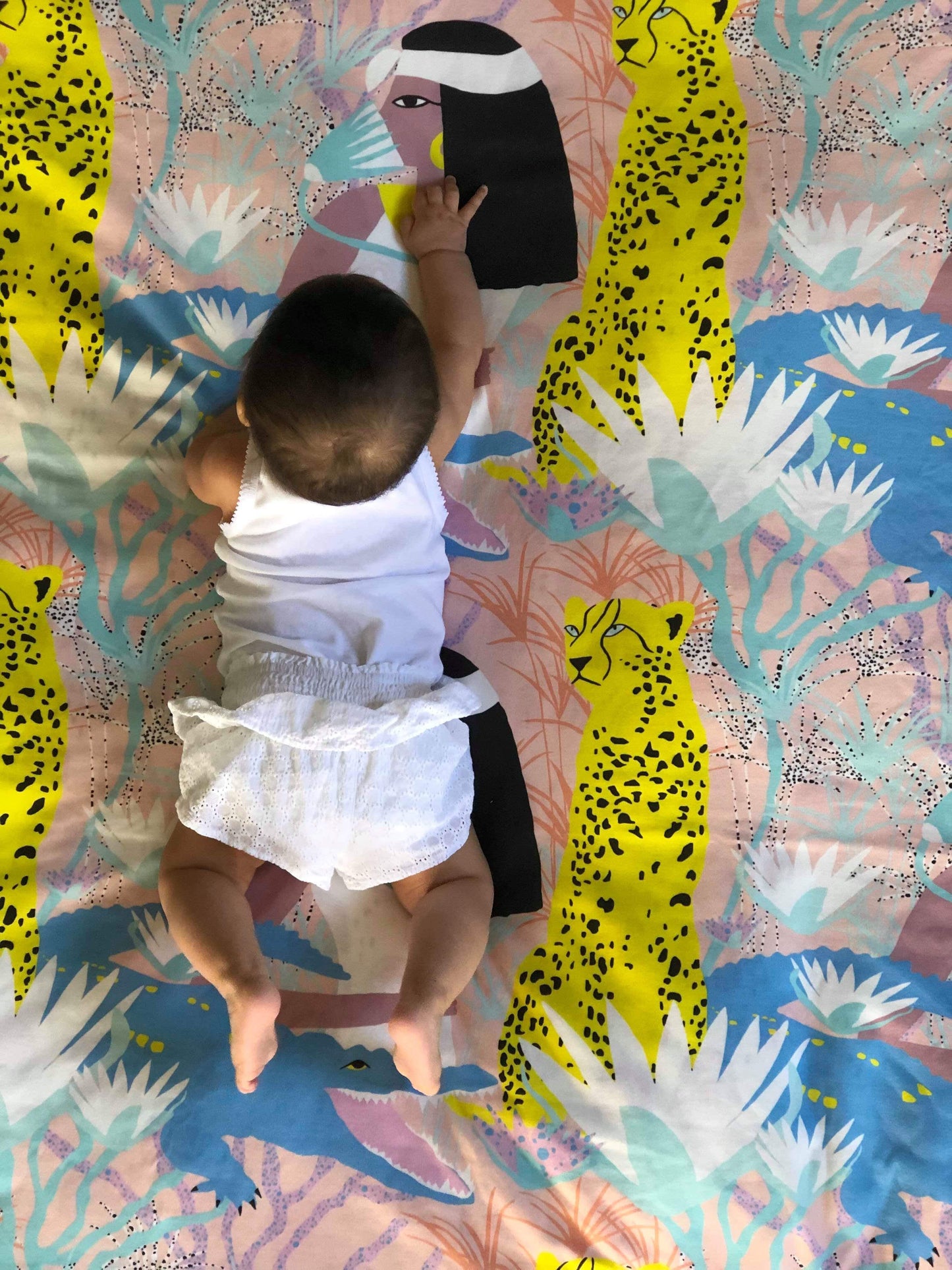 QUEEN OF THE NILE Organic Cotton Swaddle Blanket