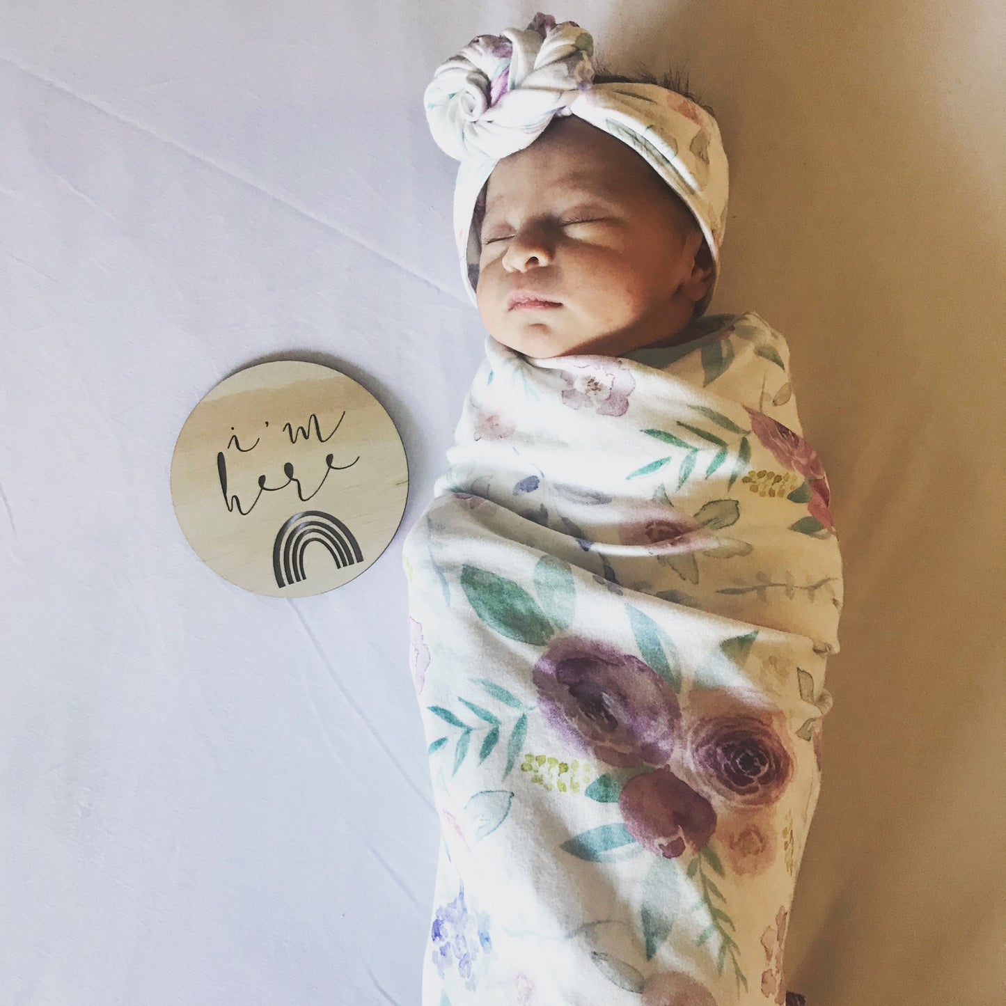 LILY ROSE Organic Cotton Swaddle Blanket