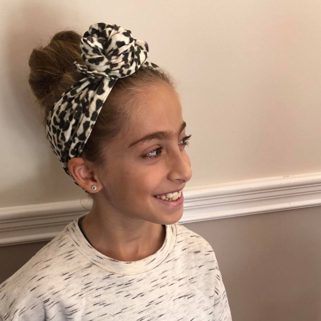 Snow Leopard Organic Cotton Head Wrap