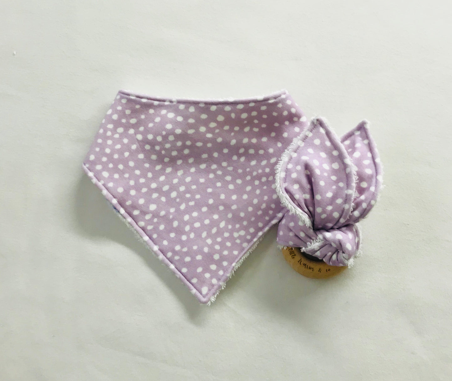 Lavender Blossom Organic Cotton Fabric Teether