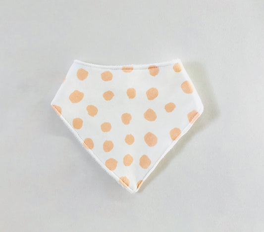 Peachy Organic Cotton Bandana Bib