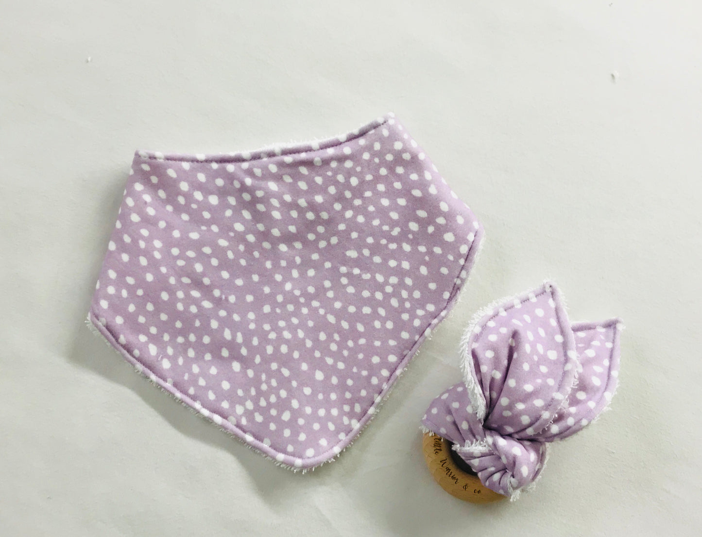 Lavender Blossom Organic Cotton Fabric Teether