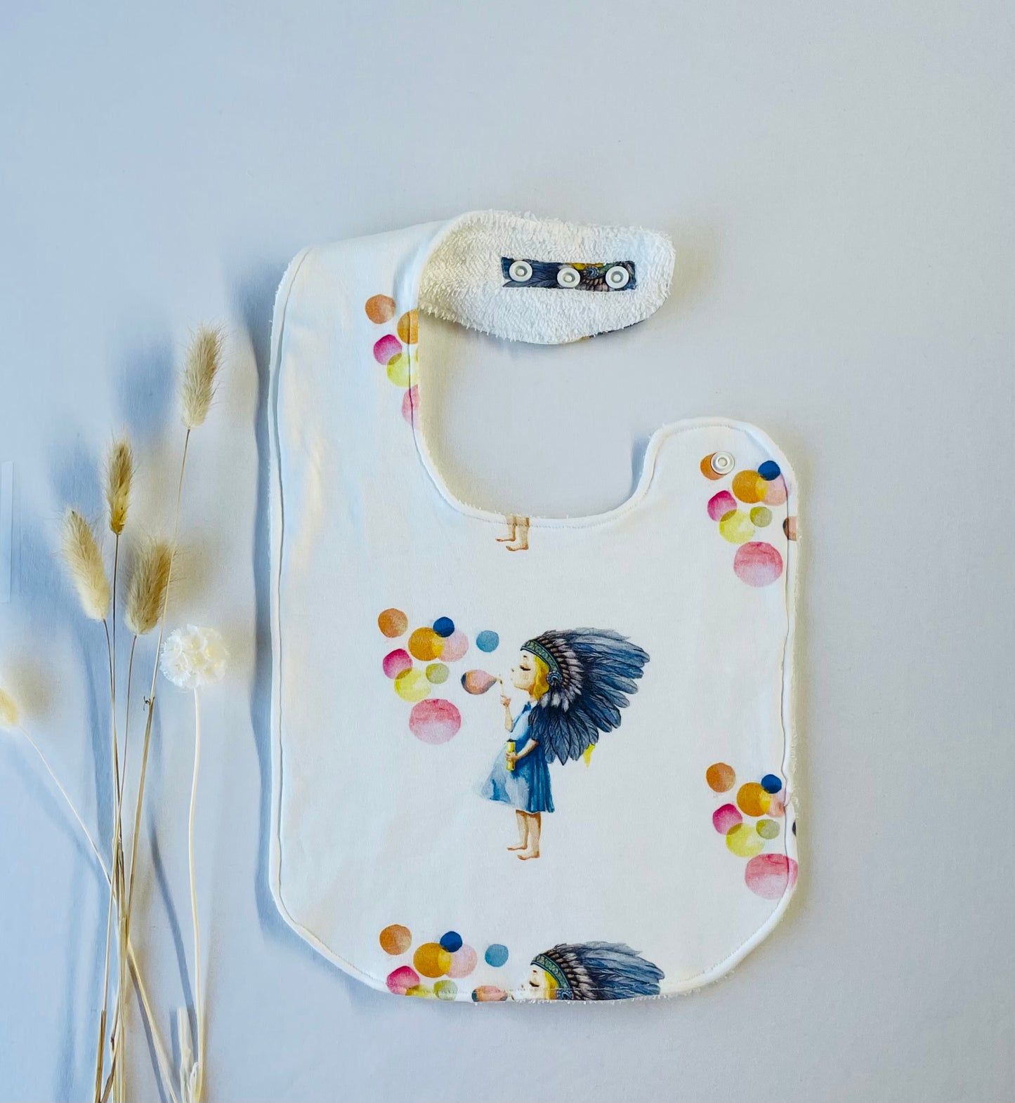 Boho Girl Organic Cotton Feeding Bib