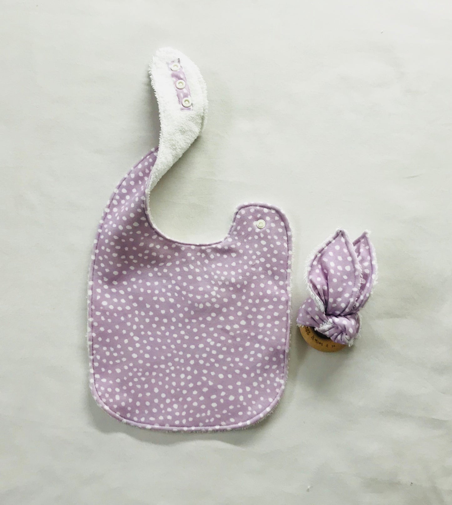 Lavender Blossom Organic Cotton Fabric Teether