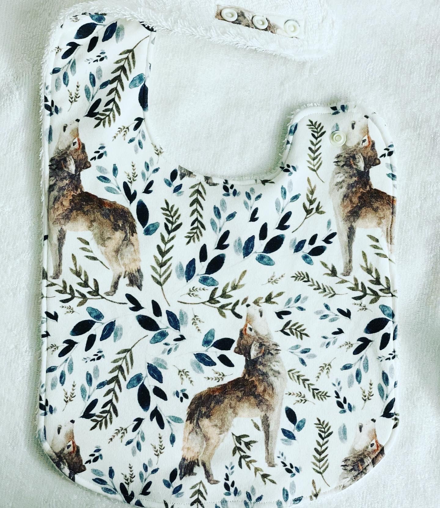 Wild Warrior Organic Cotton Feeding Bib