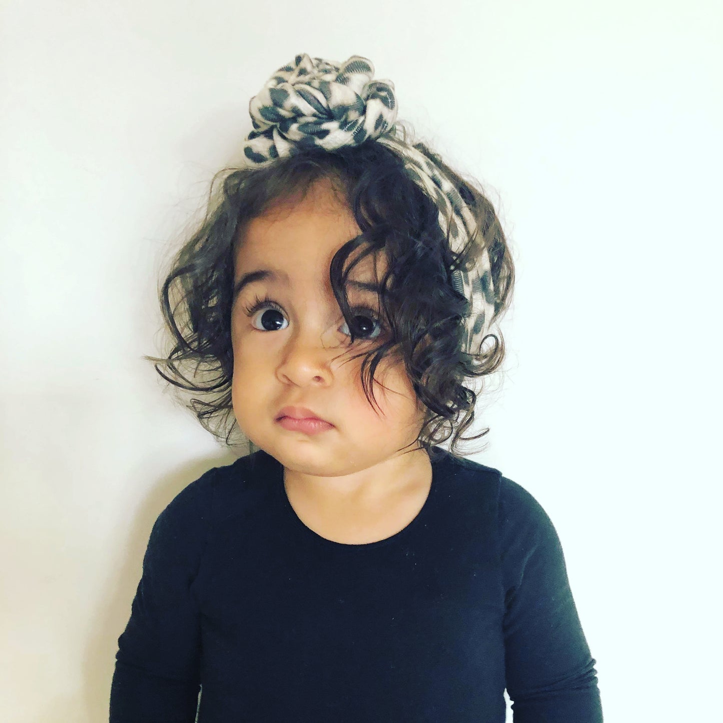 Snow Leopard Organic Cotton Head Wrap