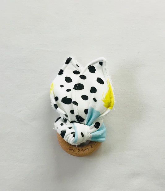 Colourful Strokes Organic Cotton Fabric Teether
