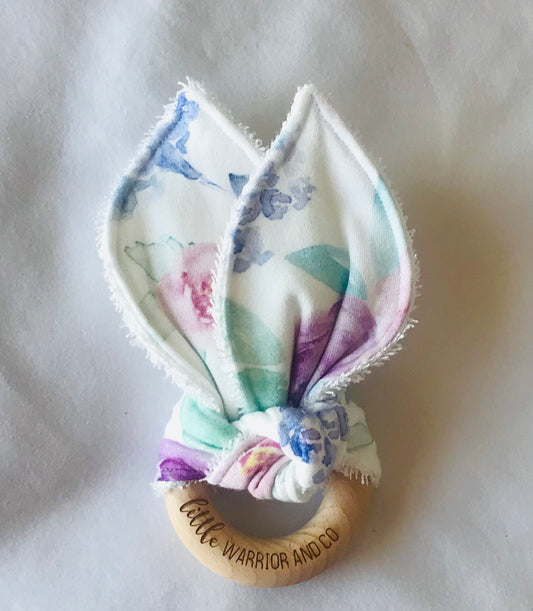 Lily Rose Organic Cotton Fabric Teether