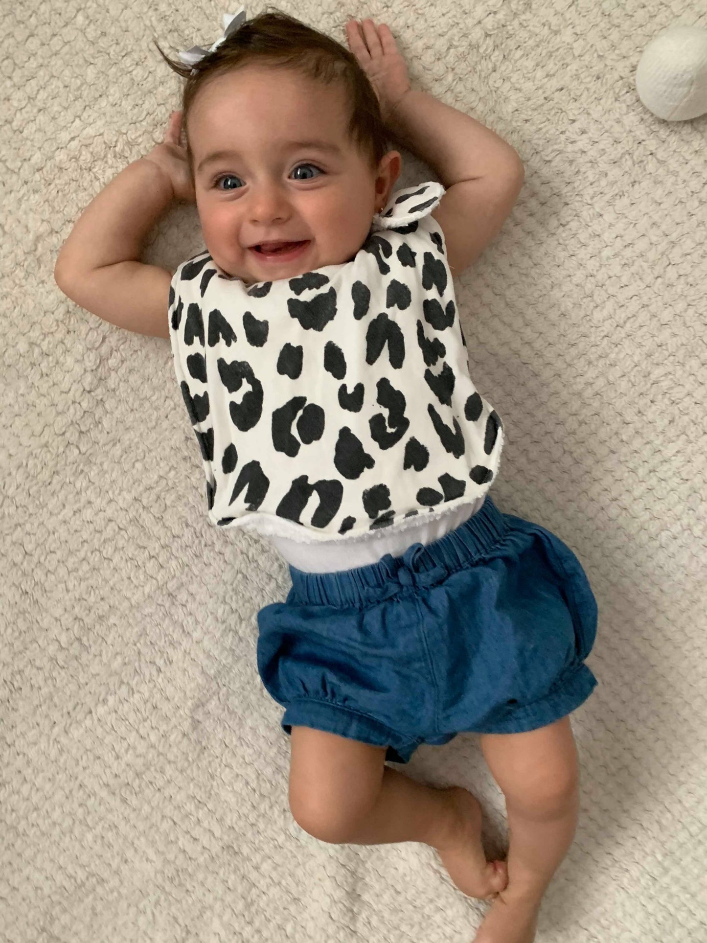 Leopard Organic Cotton Feeding Bib