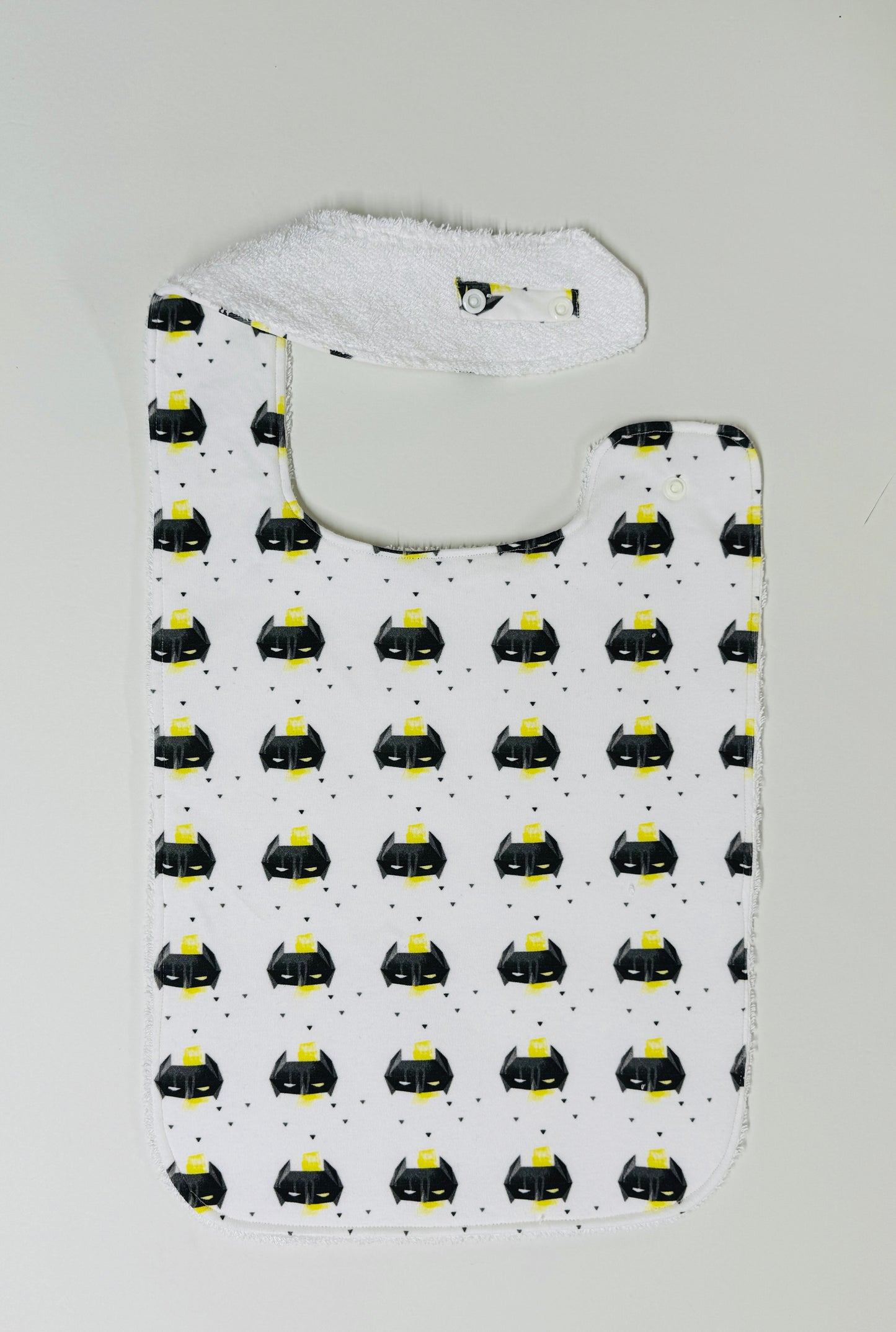 Bat Mask Organic Cotton XL Feeding Bib