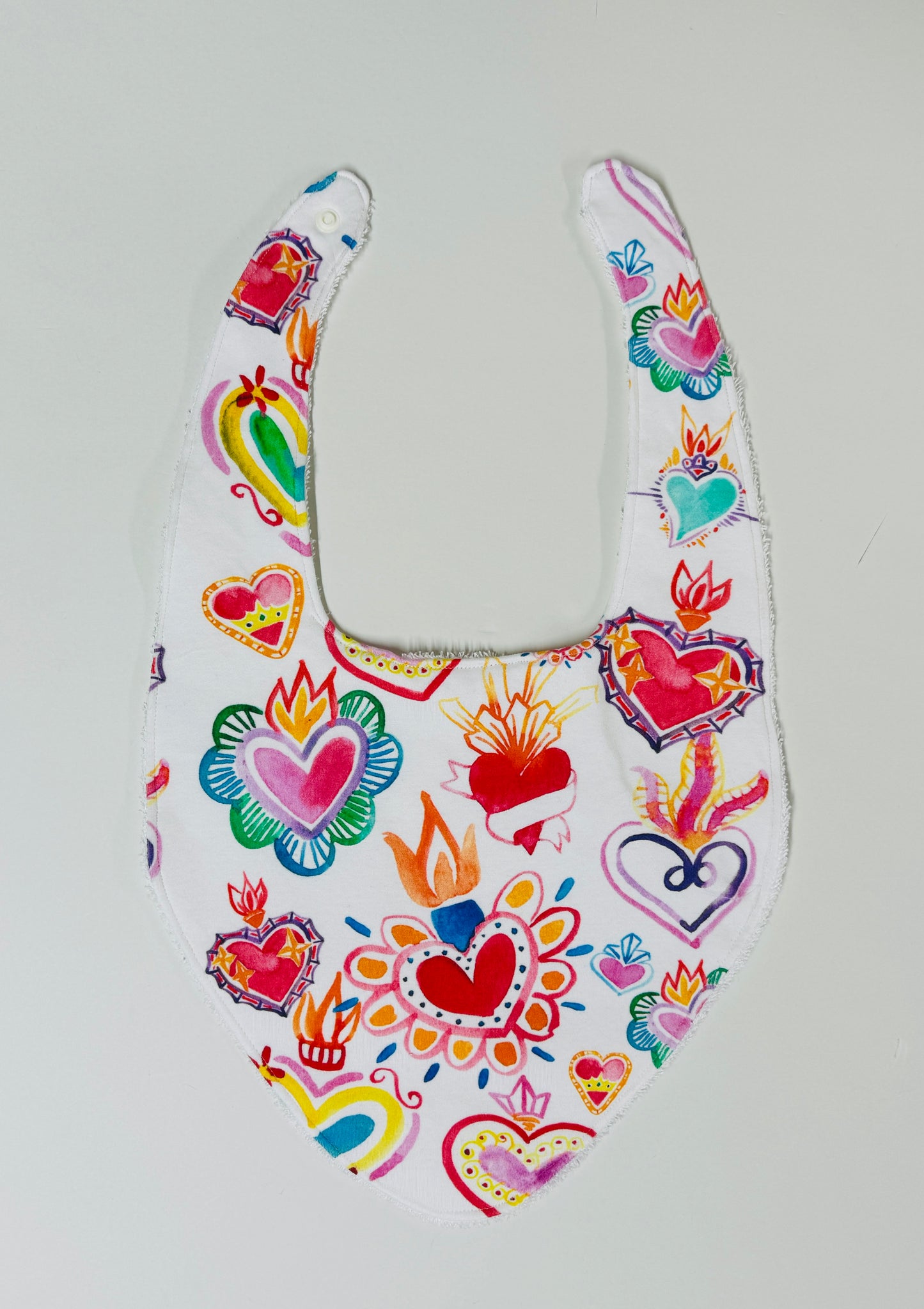 Heart Me Luv Organic Cotton XL Slouch Bib