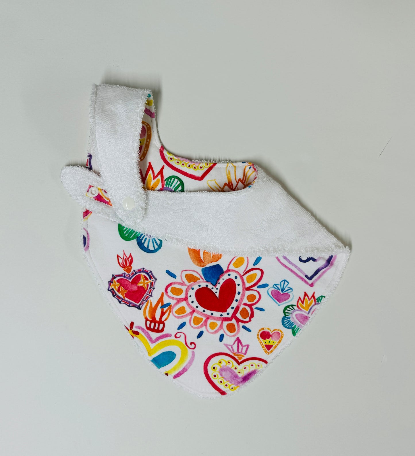 Heart Me Luv Organic Cotton XL Slouch Bib