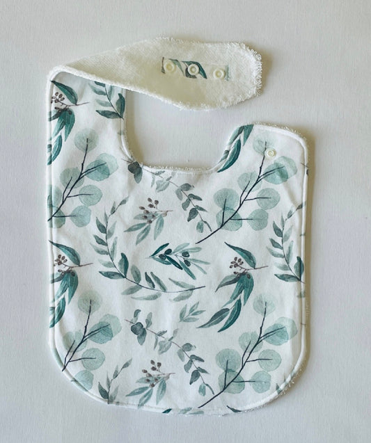 Eucalyptus Breeze Organic Cotton XL Feeding Bib