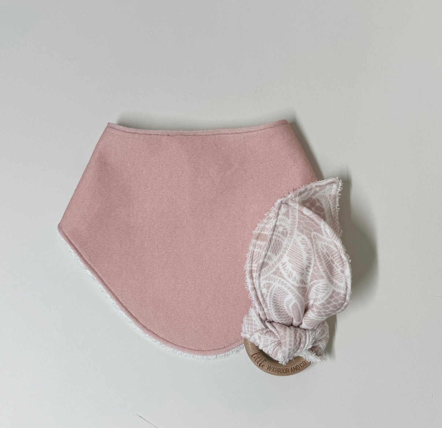 Blush Pink Organic Cotton Slouch Bib