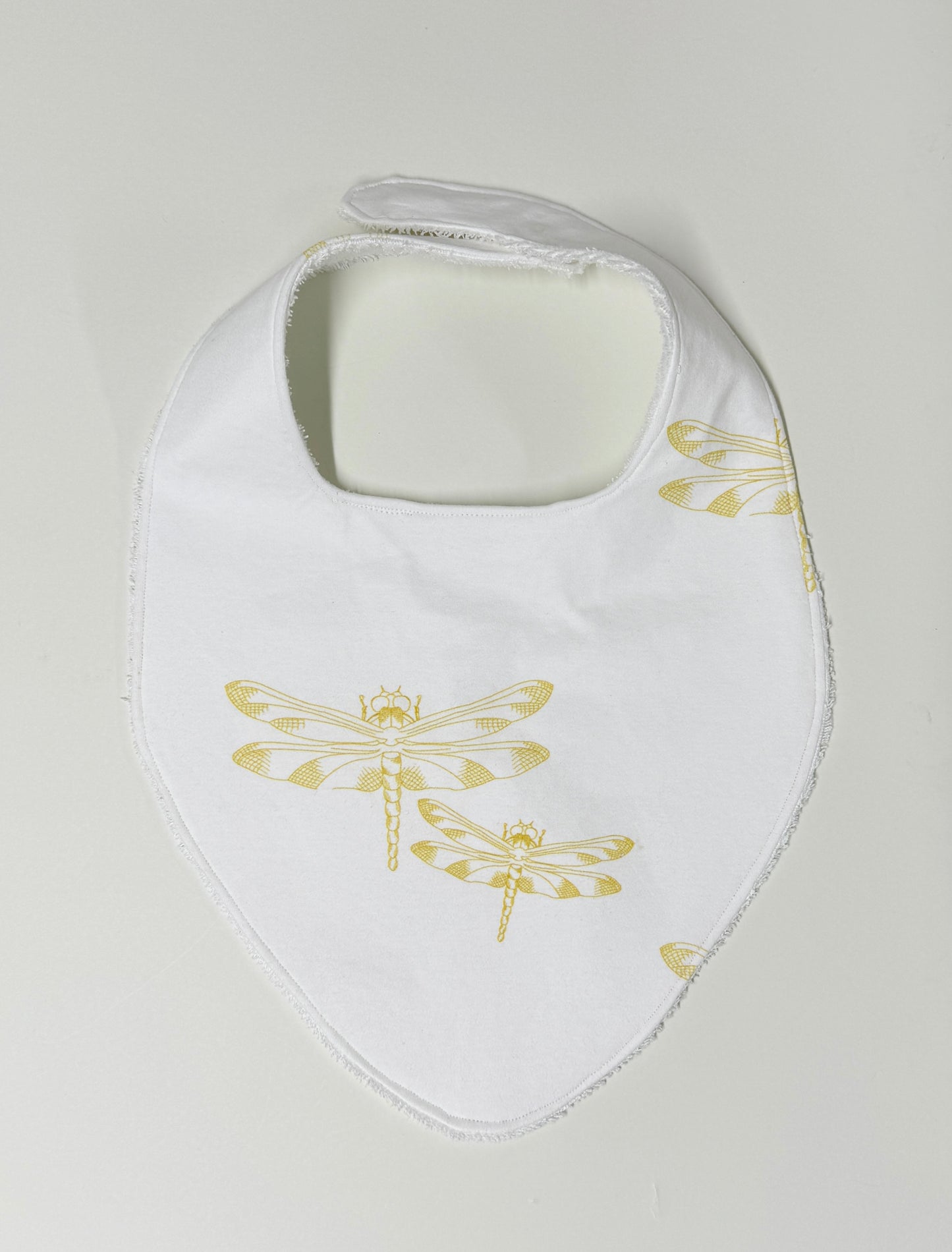 Dragonfly Gold Organic Cotton XL Slouch Bib