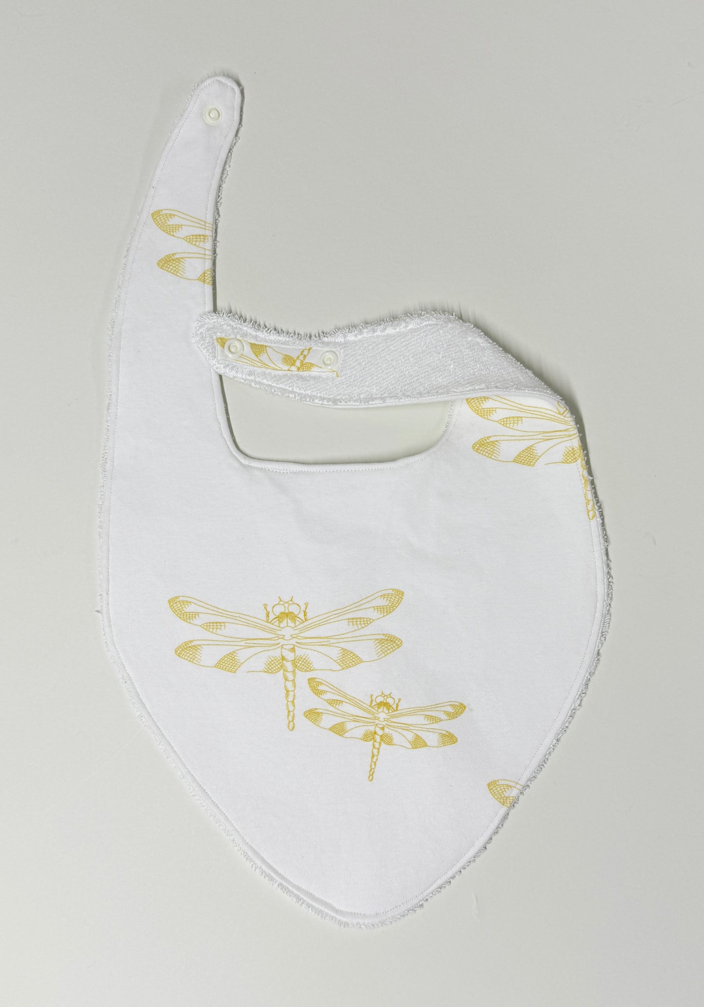 Dragonfly Gold Organic Cotton XL Slouch Bib