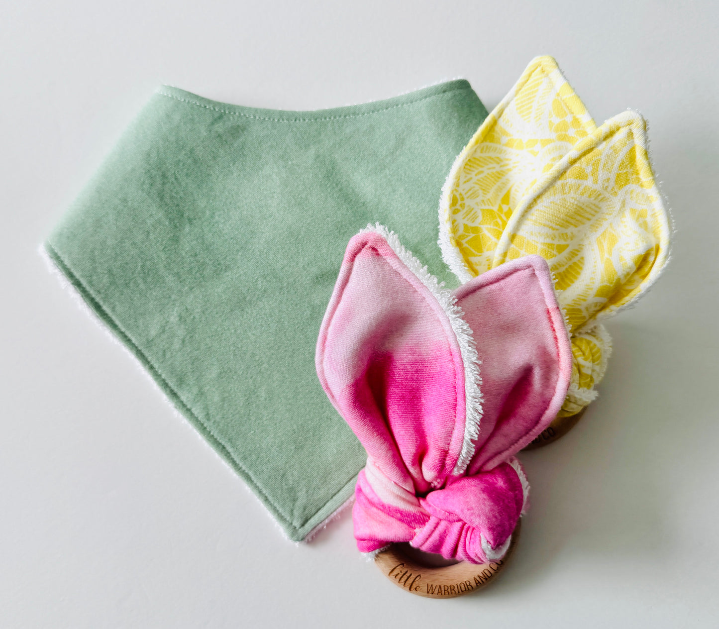 Pretty in Lemon Organic Cotton Fabric Teether