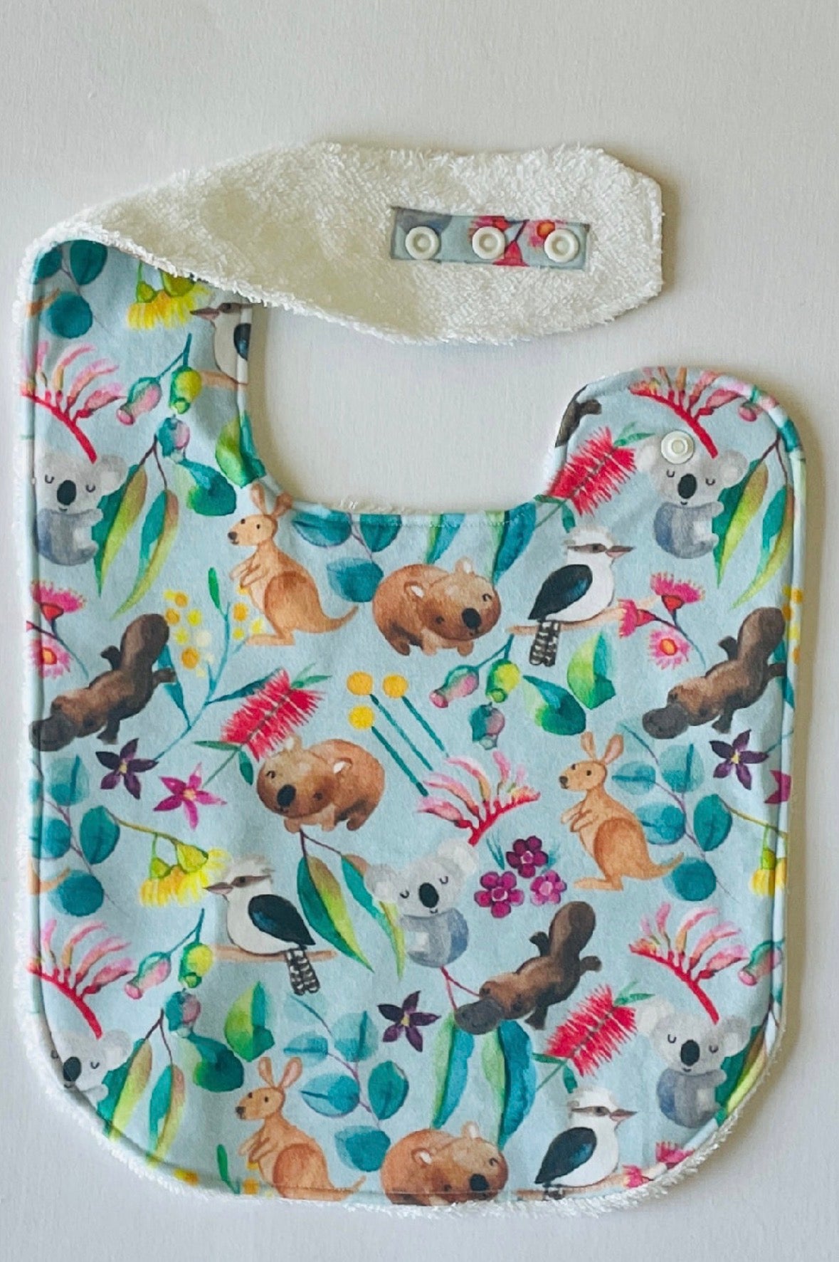 Australian Wildlife Organic Cotton XL Feeding Bib