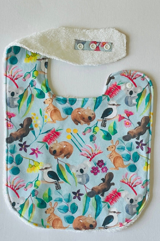 Australian Wildlife Organic Cotton XL Feeding Bib