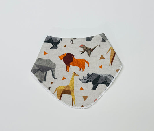 Origami Safari Organic Cotton Slouch Bib
