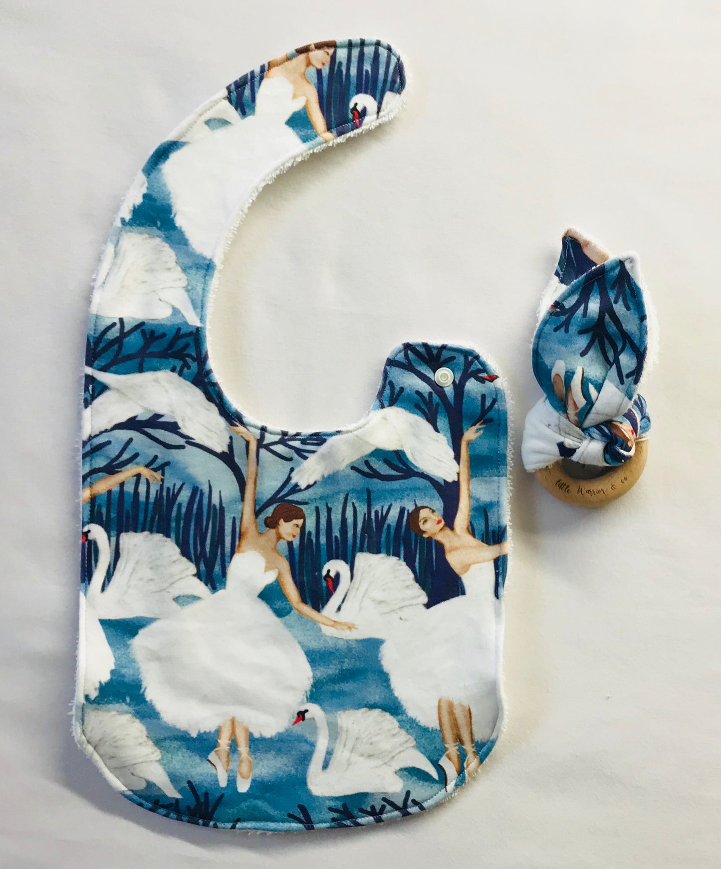 Swan Lake Organic Cotton Fabric Teether