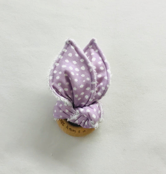 Lavender Blossom Organic Cotton Fabric Teether