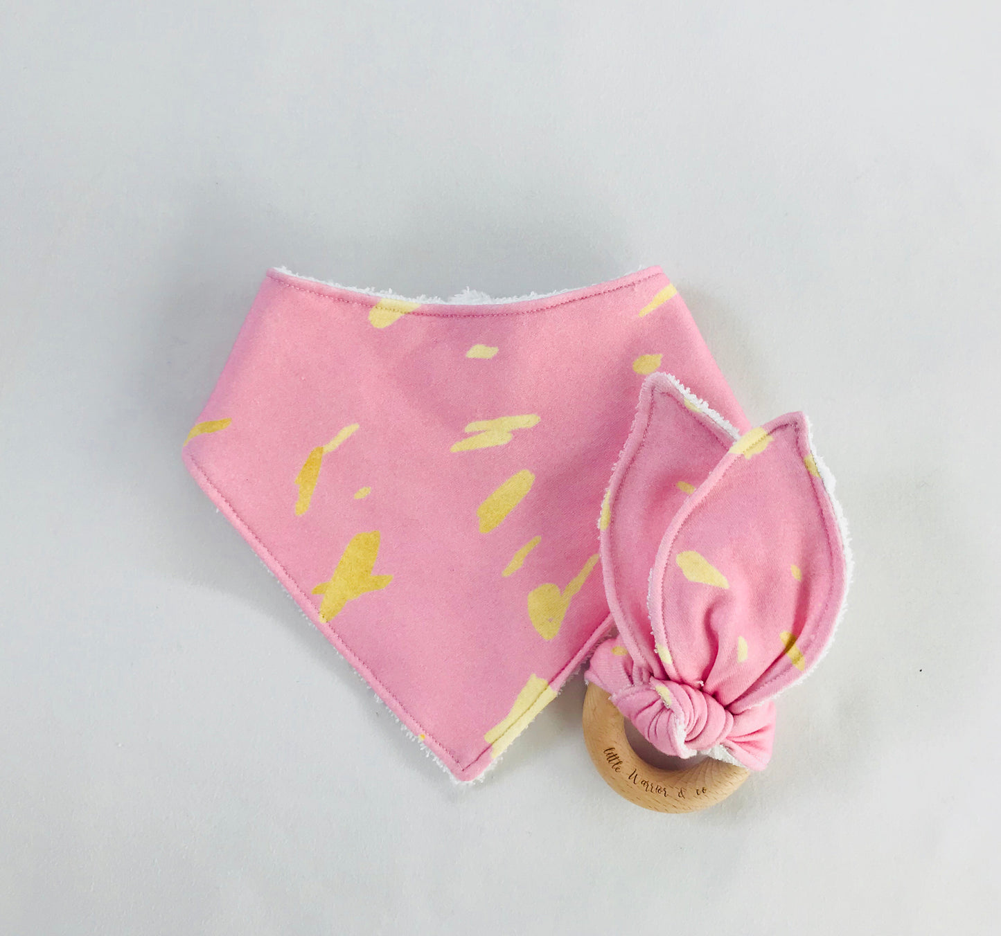 Kindred Spirits Pink Organic Cotton Fabric Teether
